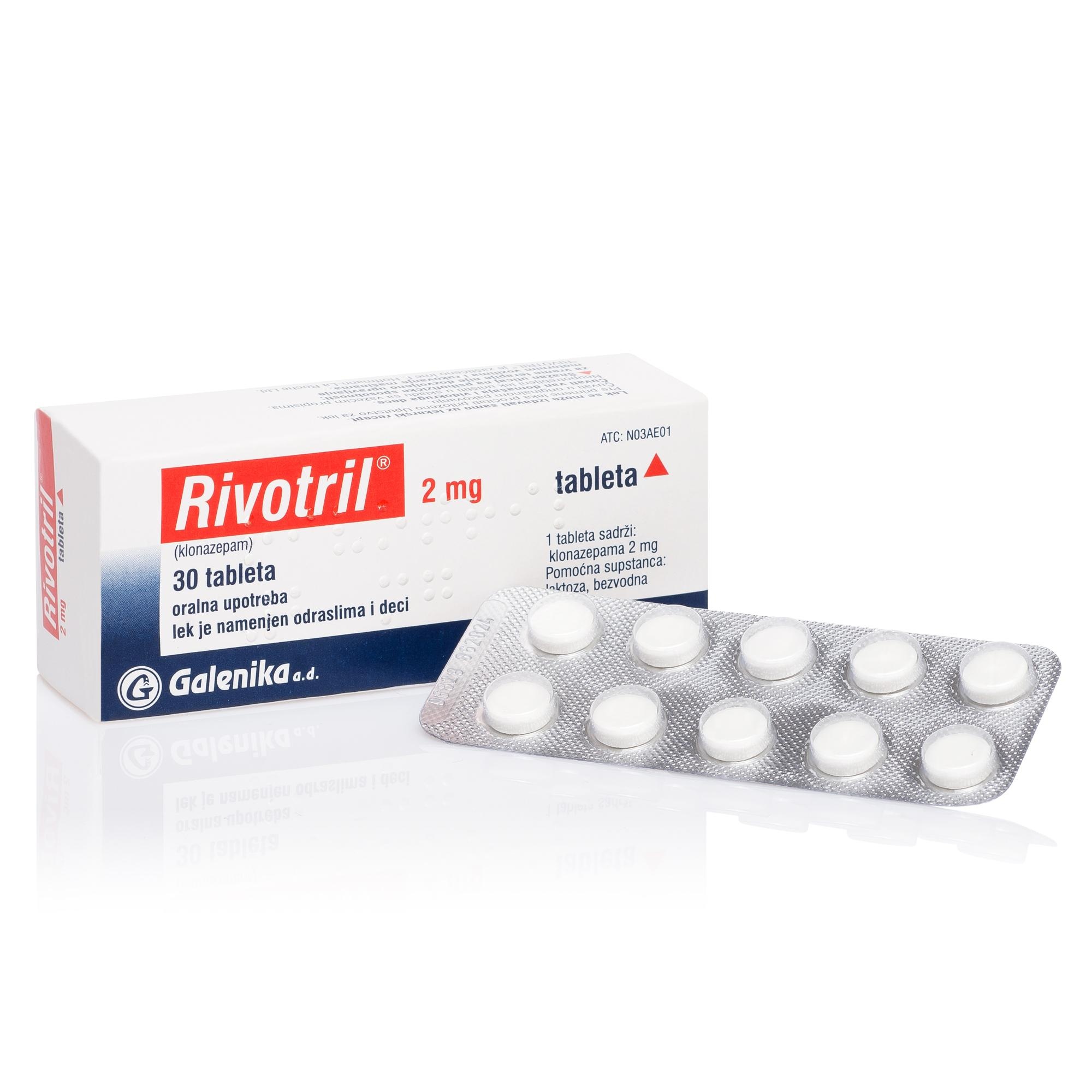 Clonazepam 2mg Rivotril